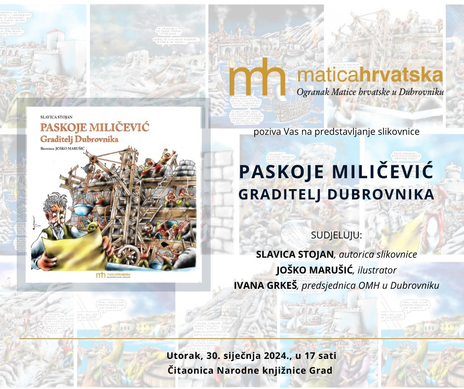 Predstavljanje slikovnice ''Paskoje Miličević, graditelj Dubrovnika''